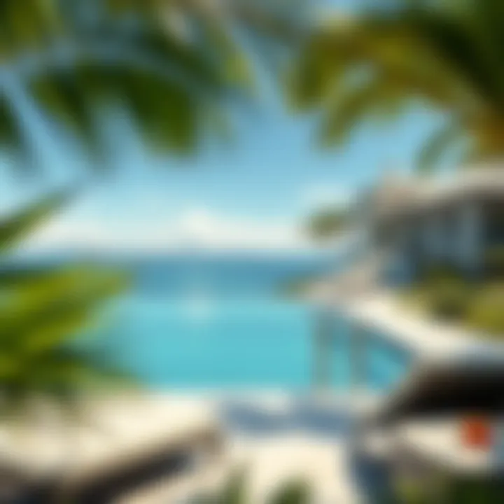 Luxury villa on a private island with ocean views