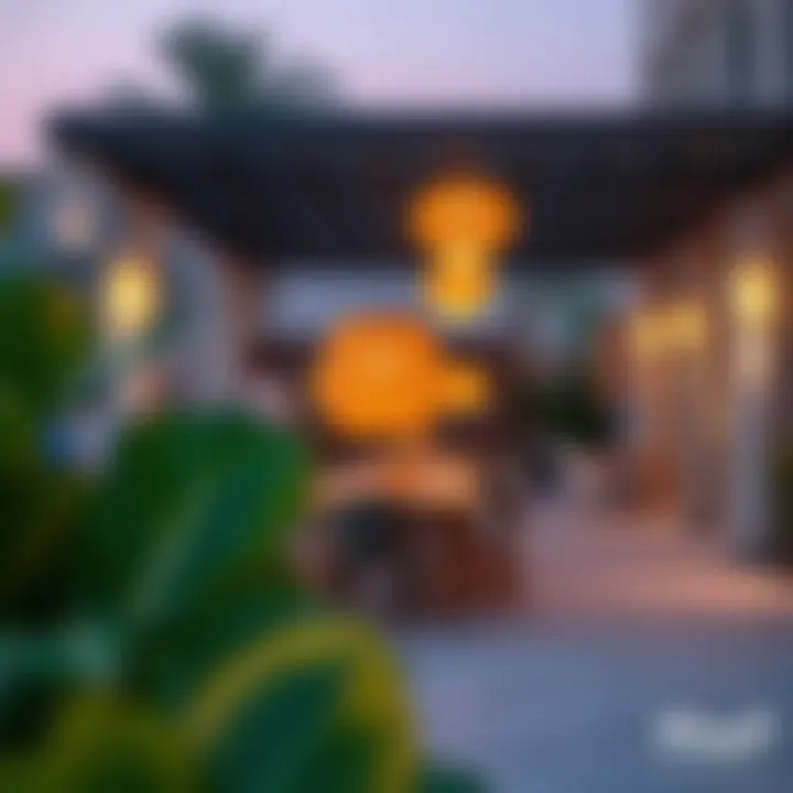 Vibrant community spaces and lifestyle elements within Al Ansari International City