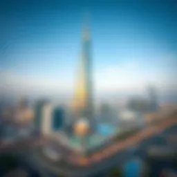 Panoramic view of Al Attar Tower showcasing its architectural elegance