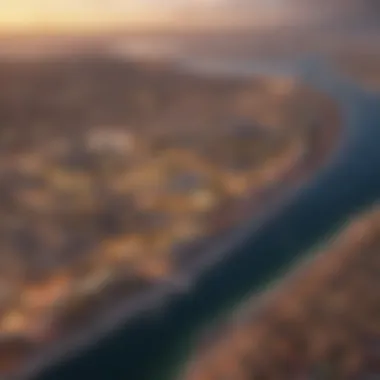 Panoramic view of Al Maryah Island and its surroundings