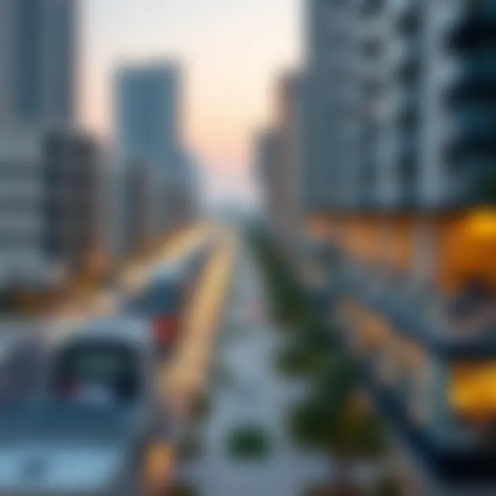 Neighborhood Insights in Dubai Map highlighting various neighborhoods in Dubai