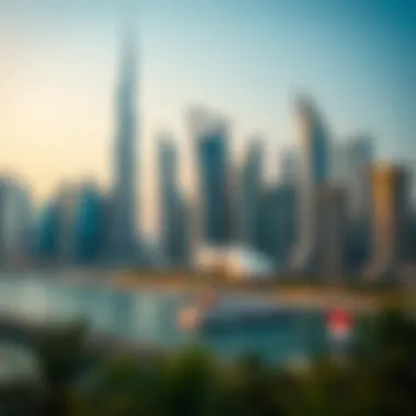Stunning skyline of Dubai featuring iconic skyscrapers