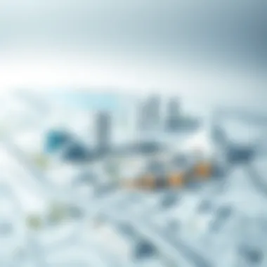 Architectural blueprint highlighting unique designs of Aykon City