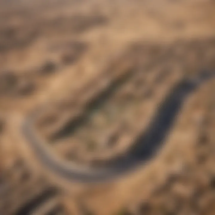 Aerial view of Barsha Valley area illustrating nearby amenities