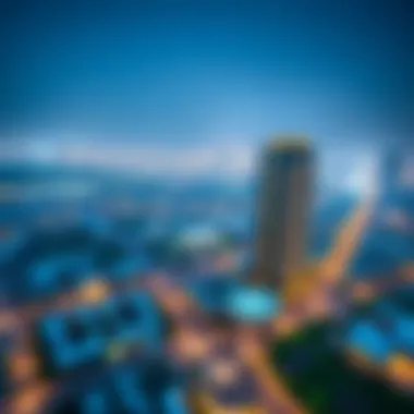 Panoramic view of Jumeirah Village Circle highlighting location advantages