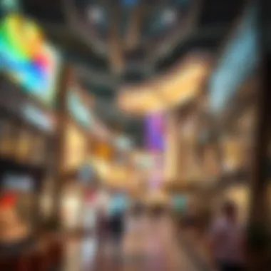 A shopping center in Abu Dhabi highlighting consumer options