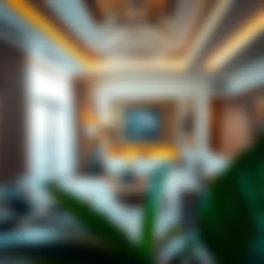 Inside a Luxurious Jebel Ali Apartment Luxurious living room interior of a Jebel Ali apartment