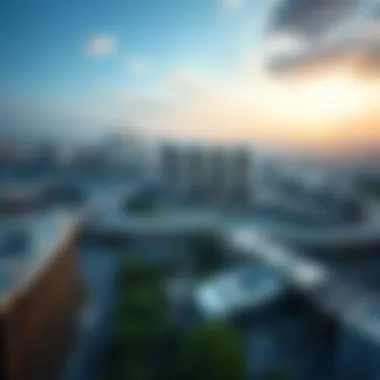 Aerial Perspective of بن غاطي's Developments Aerial view of بن غاطي's major projects