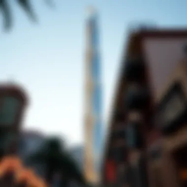 Damac Tower standing tall in a vibrant neighborhood