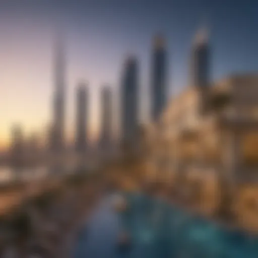 Dubai skyline showcasing luxurious apartments