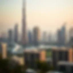 View of Dubai skyline showcasing luxury real estate