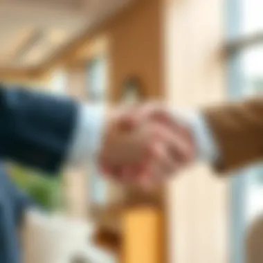 Symbolic Handshake of Resolution Symbolic handshake representing resolution and agreement