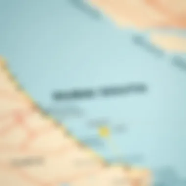 Geographical Map of Dubai South Map highlighting the geographical positioning of Dubai South within the UAE