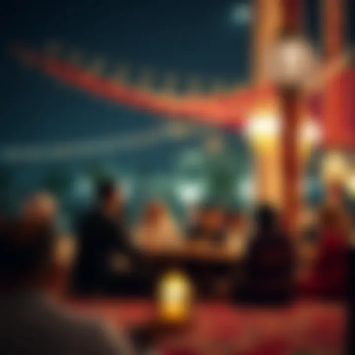 Family Gatherings During Eid Mubarak Families gathering to celebrate Eid Mubarak in UAE