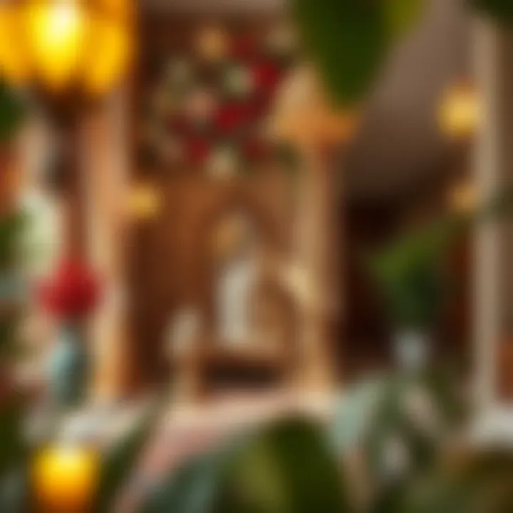 Traditional Eid Decorations Traditional decorations adorning a home for Eid Mubarak