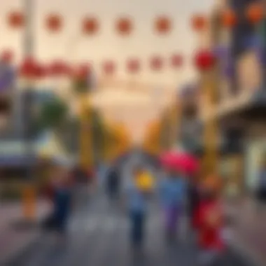 Eid Festivities in UAE Neighborhood A vibrant celebration of Eid Mubarak in a UAE neighborhood