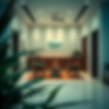 A consultation area within an Ejari typing center for client meetings