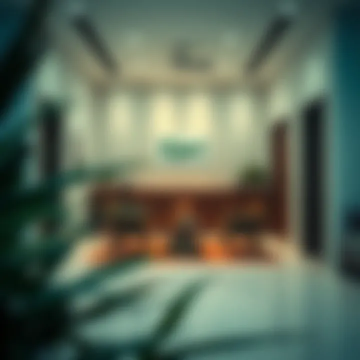 A consultation area within an Ejari typing center for client meetings