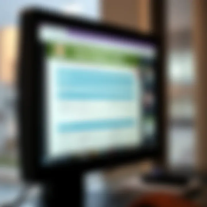 Close-up of a computer screen displaying Ejari registration forms