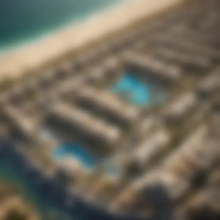 Aerial view of Dubai showcasing luxury properties