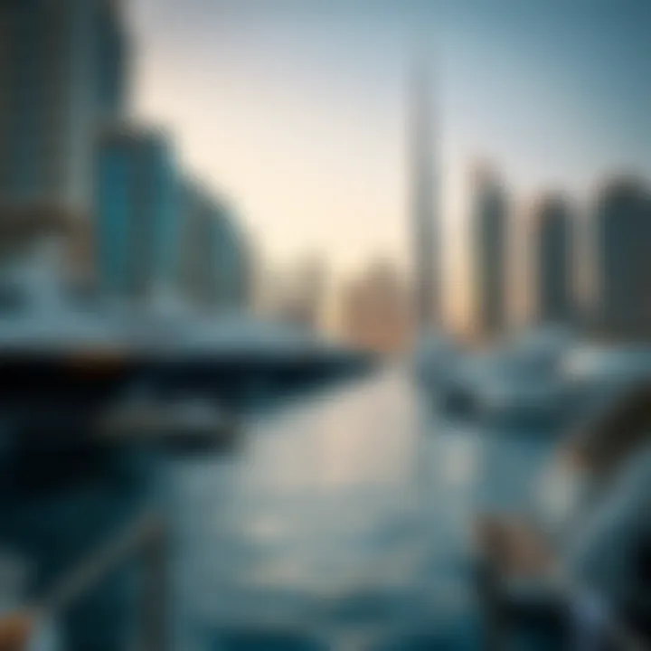 Dubai Marina - A Hub of Elegance and Leisure Vibrant atmosphere at the Dubai Marina with luxury yachts