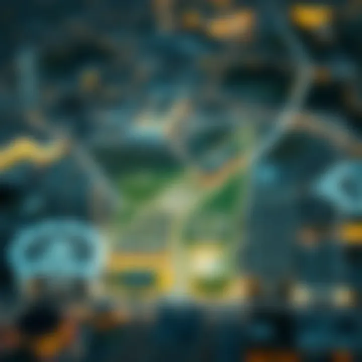 Zoning Regulations in Al Aweer Diagram illustrating the zoning regulations affecting Al Aweer