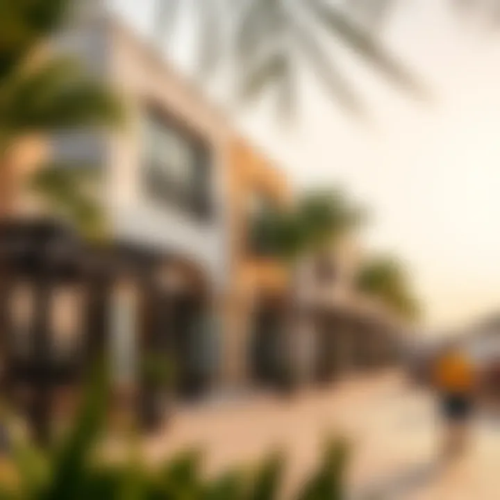 Vibrant community spaces in Al Bandar promoting social engagement