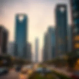 Skyline view of Al Ghurair developments in Dubai