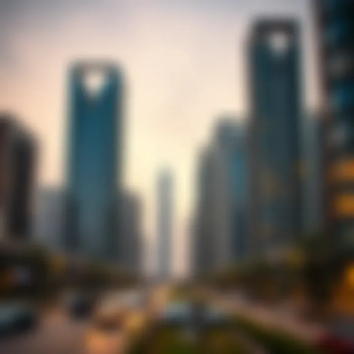 Skyline of Al Ghurair Developments Skyline view of Al Ghurair developments in Dubai