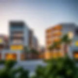 A stunning view of Al Zaab showcasing modern architecture