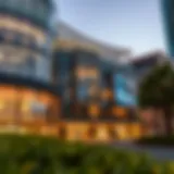 Exterior view of طريق العين مول showcasing modern architectural design