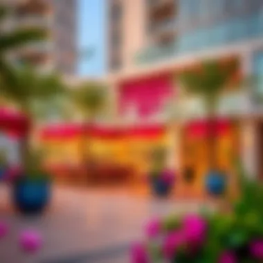 A vibrant depiction of the amenities available at Almaya DIFC