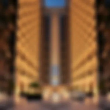 A stunning view of Almaya DIFC's unique architectural design