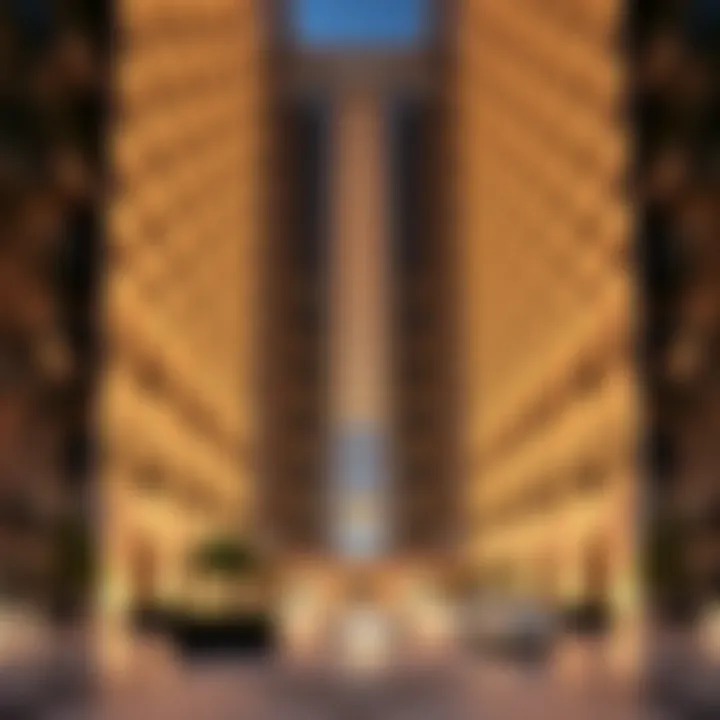 A stunning view of Almaya DIFC's unique architectural design