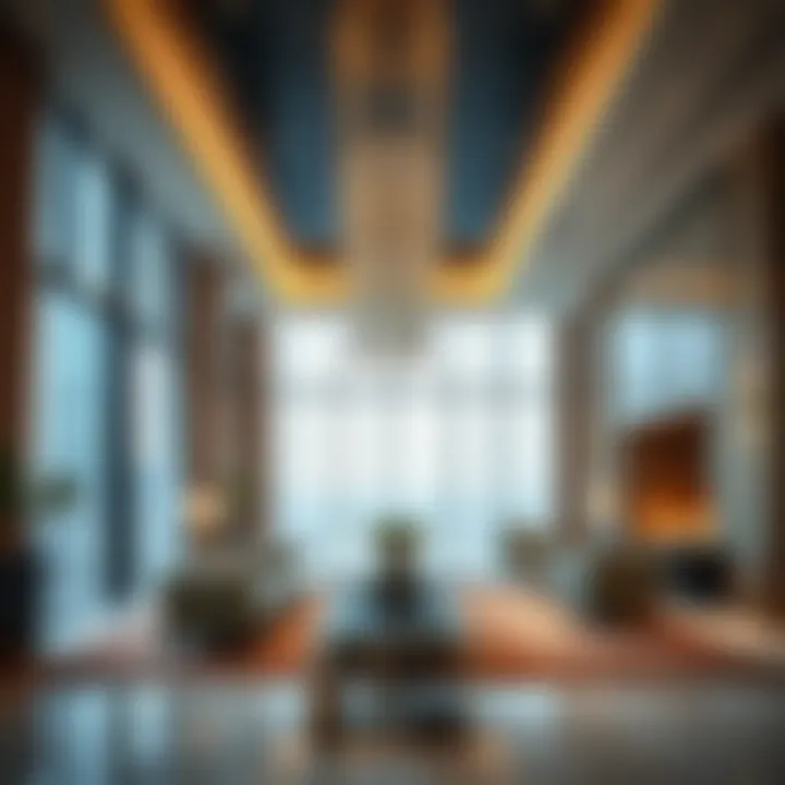 Interior spaces showcasing luxury and modernity at Almaya DIFC