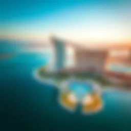 Aerial view of Atlantis Jumeirah showcasing its iconic architecture