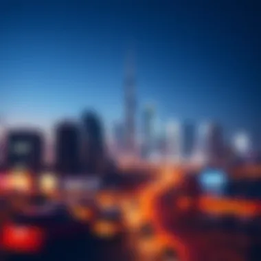 Dynamic skyline of Dubai featuring Azizi projects