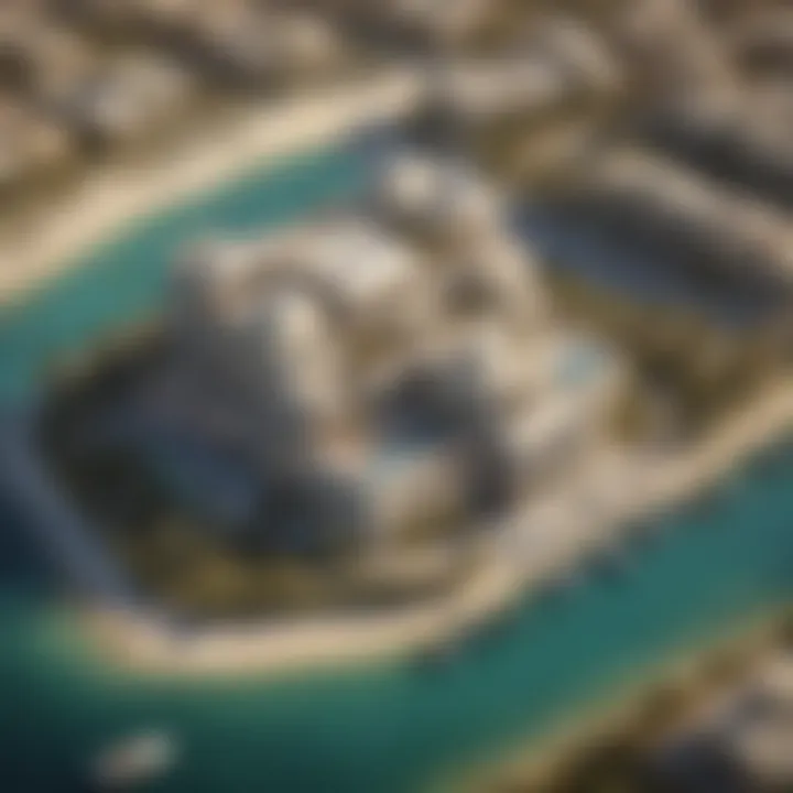 Aerial view showcasing the luxurious architecture of Cove Emaar