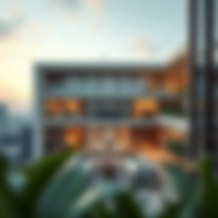 Architectural overview of Creek Rise Tower's two-floor layout