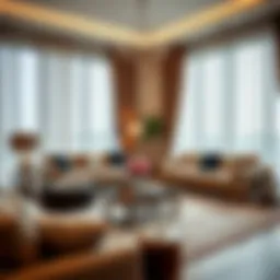 Elegant living room setup showcasing modern furnishings