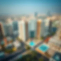 Aerial view of Dar Al Karama showcasing modern architecture