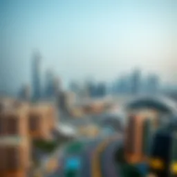 A panoramic view of Dubai's skyline showcasing modern architecture and iconic structures