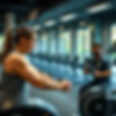 Individualized Personal Training Personal training session at the gym