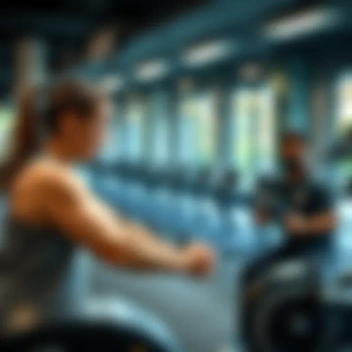 Individualized Personal Training Personal training session at the gym