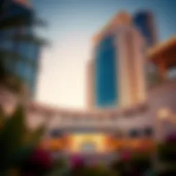 Luxury hotel exterior in Dubai