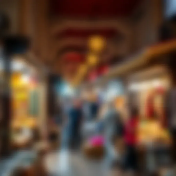 Souk: A Glimpse into Dubai's Cultural Heritage A vibrant market scene showcasing traditional Dubai culture