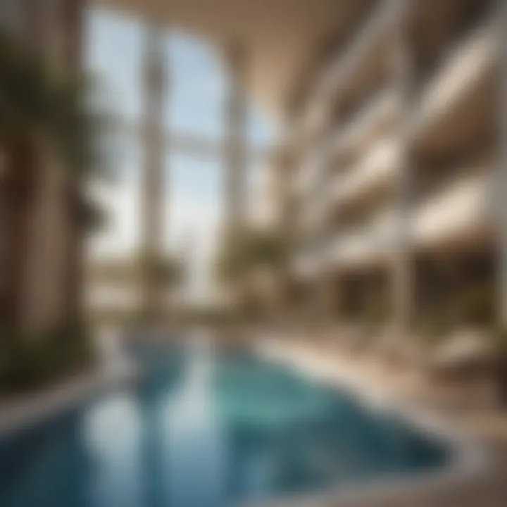 Amenities in a high-end Dubai apartment complex