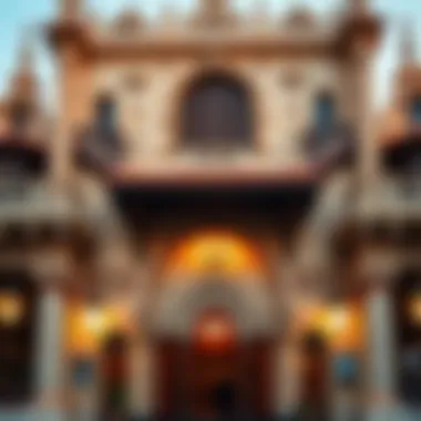 Cultural Landmark in Dubai Vibrant cultural landmark with intricate details