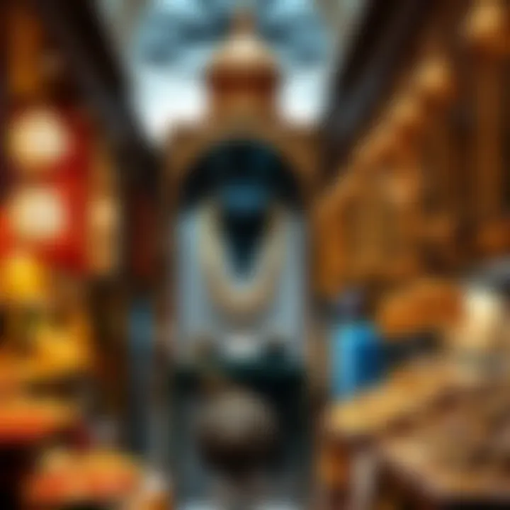 The enchanting gold souk showcasing a variety of exquisite jewelry and artifacts