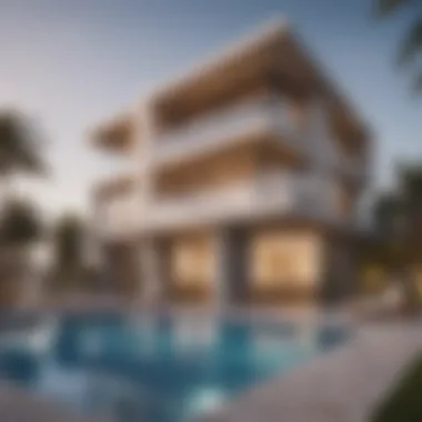Contemporary Architectural Marvel Contemporary architectural design of a mansion